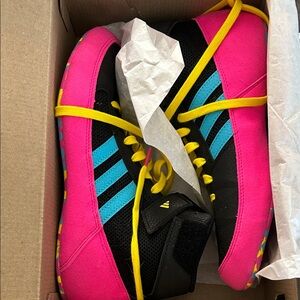 adidas Kids Sneakers in Pink, Black, and Blue